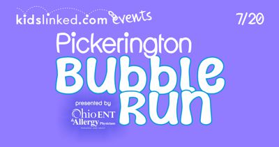 2024 KidsLinked Pickerington Bubble Run Presented by Ohio ENT & Allergy Physicians