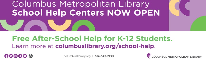 FREE Schoolwork Help at Columbus Metropolitan Library!