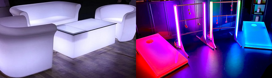 Get Glowing Reviews! Rent LED Glow Furniture from Awesome Entertainment!