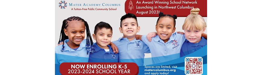 Mater Academy Columbus, Tuition-Free Public Community School, Now Enrolling K-5 & Full-Day K!